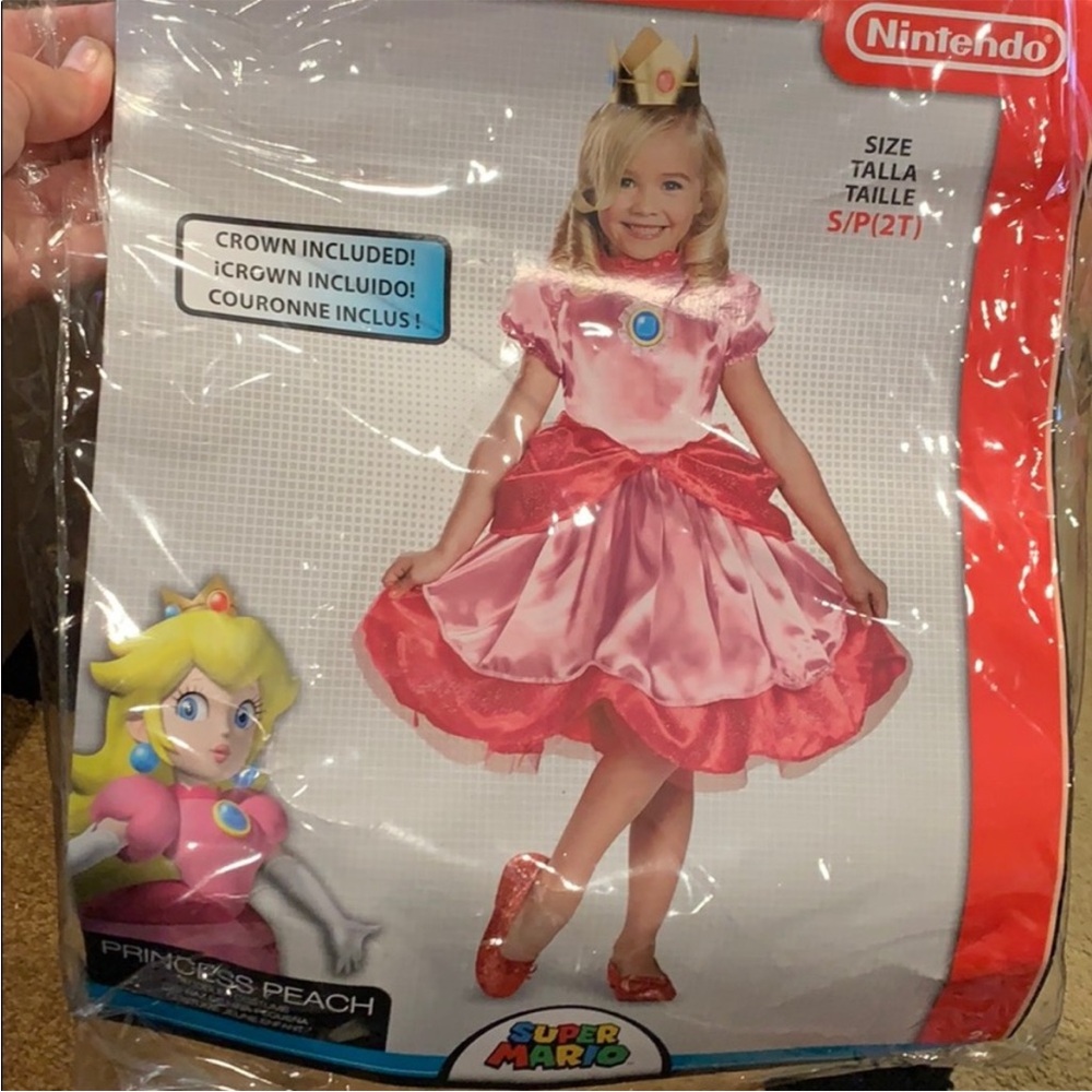 Princess Peach costume 2T